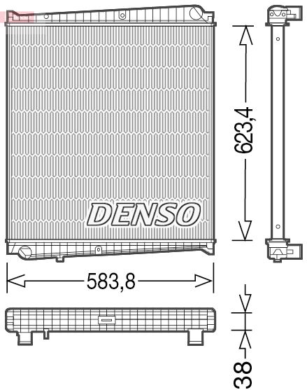 DENSO DRM23047 Radiator, engine cooling