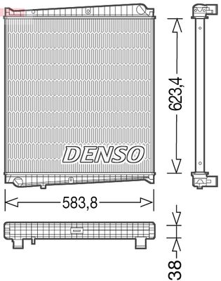 Radiator, engine cooling DENSO DRM23047