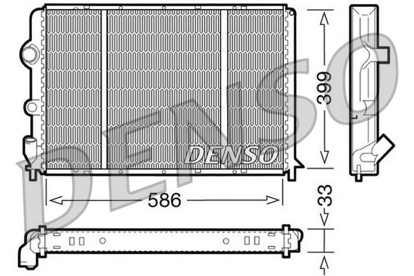 DENSO DRM23050 Radiator, engine cooling