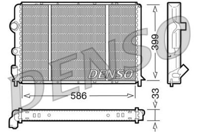 Radiator, engine cooling DENSO DRM23050