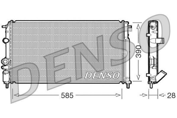 DENSO DRM23052 Radiator, engine cooling