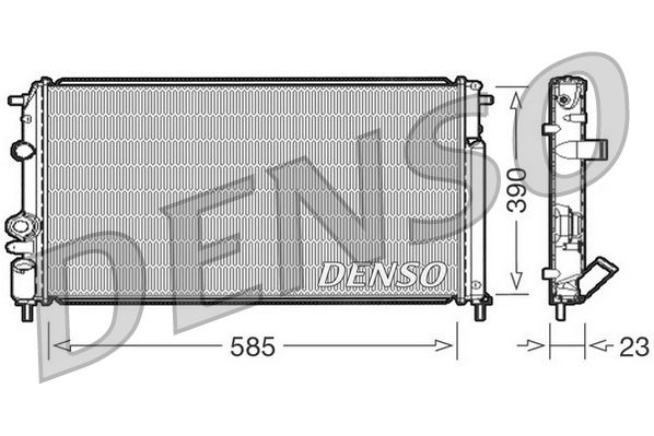 DENSO DRM23053 Radiator, engine cooling