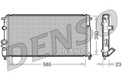 Radiator, engine cooling DENSO DRM23053