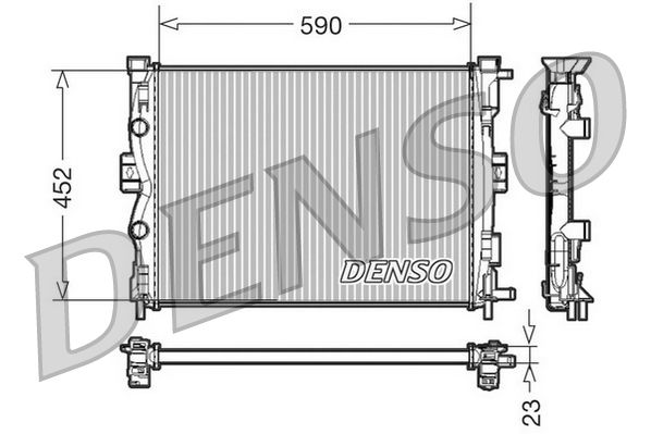 DENSO DRM23055 Radiator, engine cooling