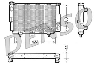 Radiator, engine cooling DENSO DRM23061