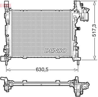 Radiator, engine cooling DENSO DRM23062