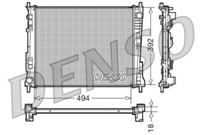 Radiator, engine cooling DENSO DRM23079