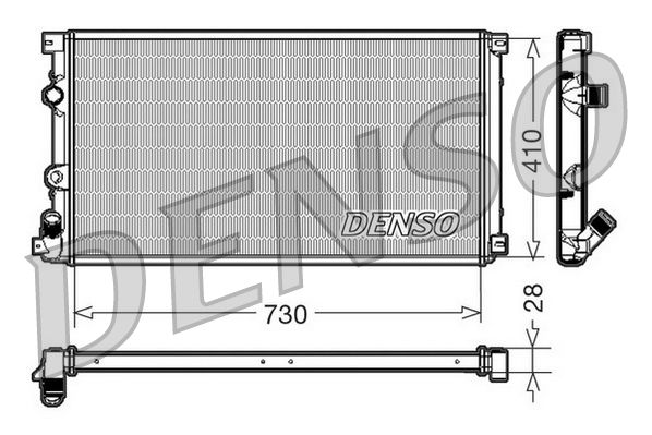 DENSO DRM23090 Radiator, engine cooling