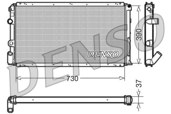 DENSO DRM23091 Radiator, engine cooling