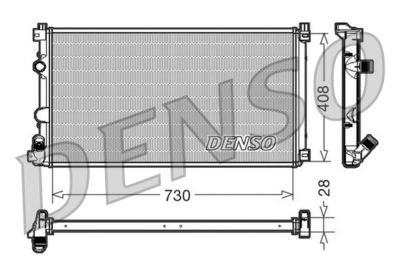 Radiator, engine cooling DENSO DRM23092
