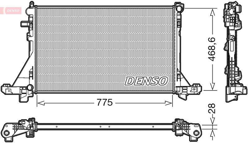 DENSO DRM23093 Radiator, engine cooling