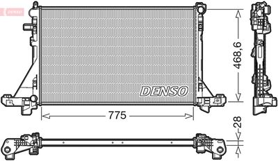 Radiator, engine cooling DENSO DRM23093