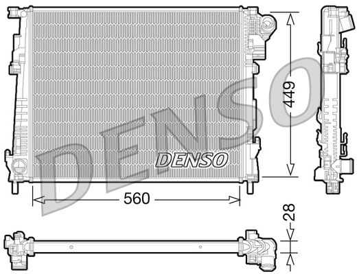 DENSO DRM23094 Radiator, engine cooling
