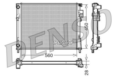 Radiator, engine cooling DENSO DRM23096