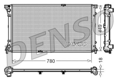 Radiator, engine cooling DENSO DRM23097