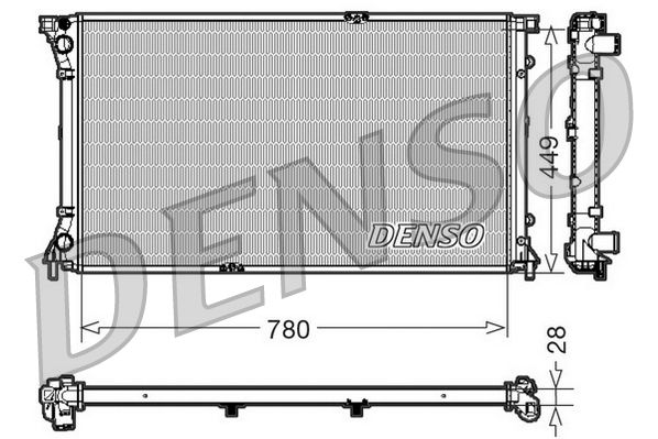 DENSO DRM23098 Radiator, engine cooling