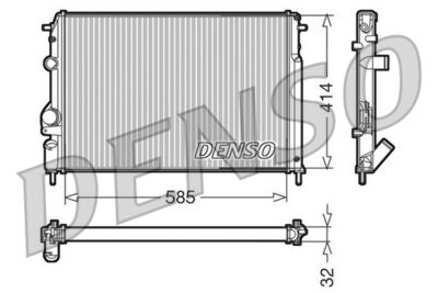 Radiator, engine cooling DENSO DRM23110