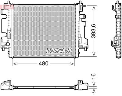 Radiator, engine cooling DENSO DRM23113