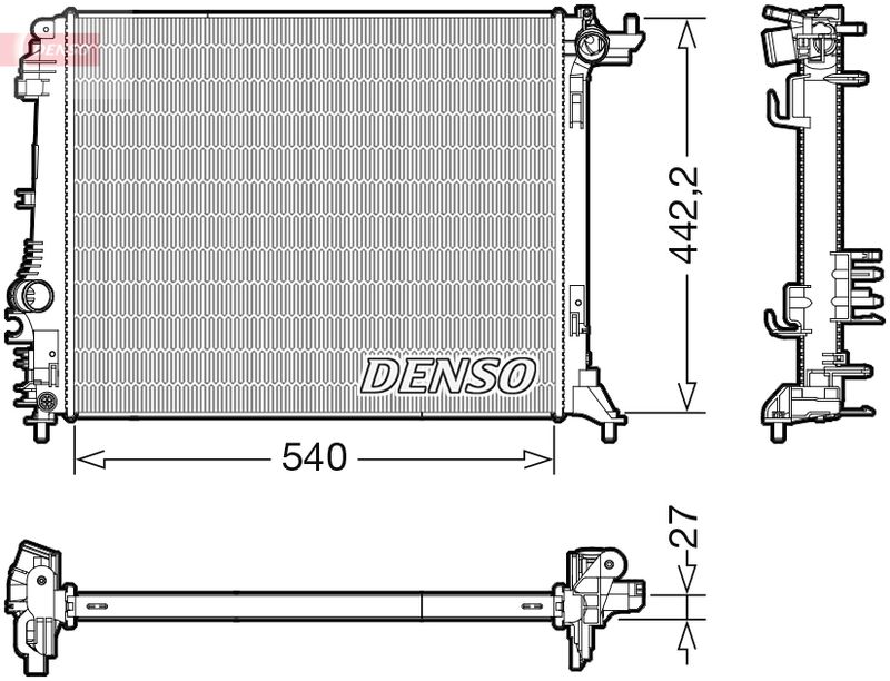 DENSO DRM23114 Radiator, engine cooling