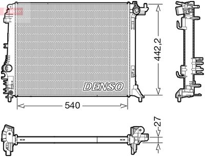 Radiator, engine cooling DENSO DRM23114