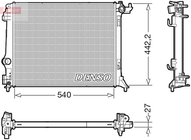 DENSO DRM23116 Radiator, engine cooling