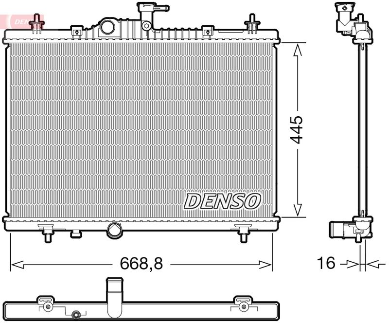 DENSO DRM23118 Radiator, engine cooling
