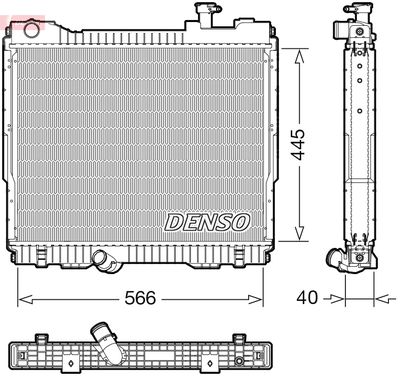 Radiator, engine cooling DENSO DRM23119