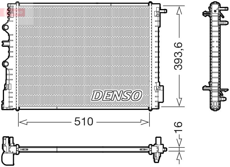 DENSO DRM23120 Radiator, engine cooling