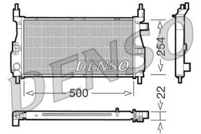Radiator, engine cooling DENSO DRM24003