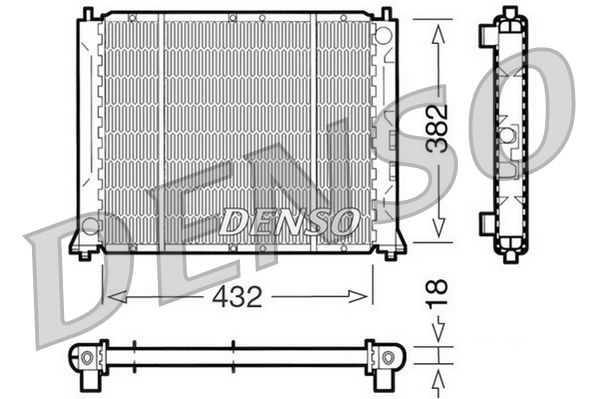 DENSO DRM24004 Radiator, engine cooling