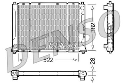 Radiator, engine cooling DENSO DRM24005