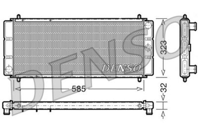 Radiator, engine cooling DENSO DRM24011