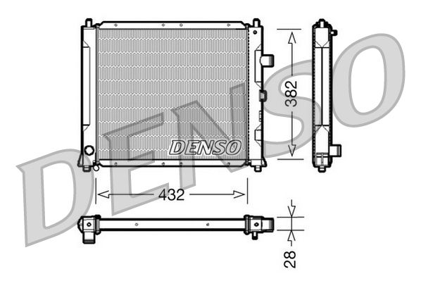 DENSO DRM24013 Radiator, engine cooling