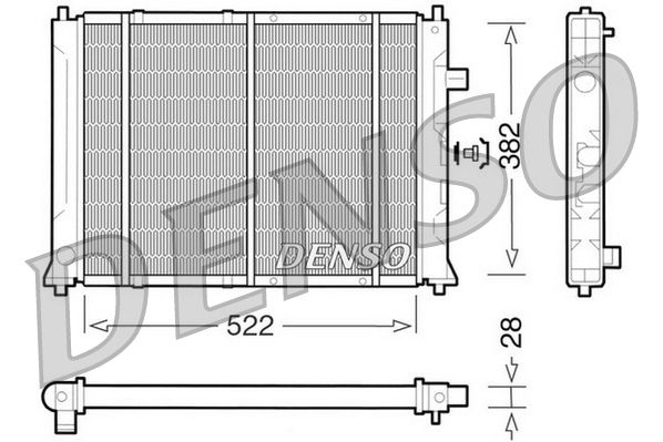 DENSO DRM24014 Radiator, engine cooling