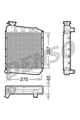 DENSO DRM24030 Radiator, engine cooling