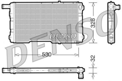 Radiator, engine cooling DENSO DRM25009