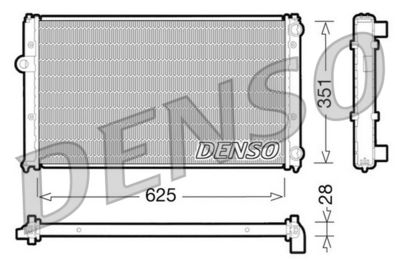 Radiator, engine cooling DENSO DRM26001