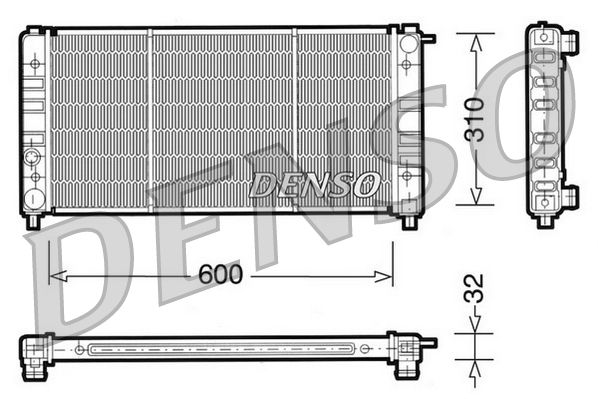 DENSO DRM26002 Radiator, engine cooling