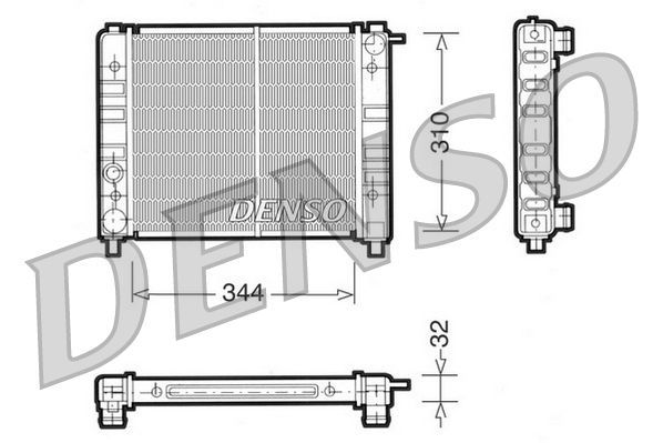DENSO DRM26003 Radiator, engine cooling