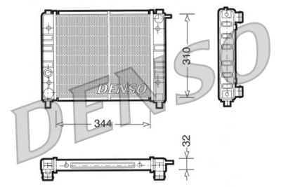Radiator, engine cooling DENSO DRM26003