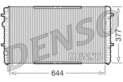 Radiator, engine cooling DENSO DRM26005