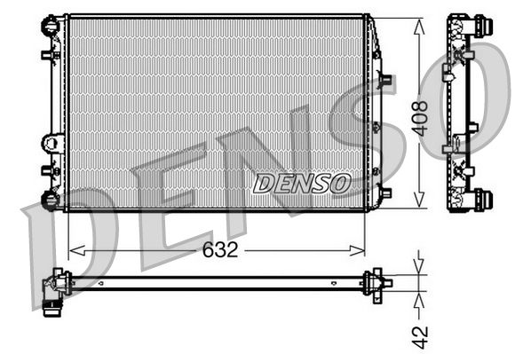 DENSO DRM26011 Radiator, engine cooling