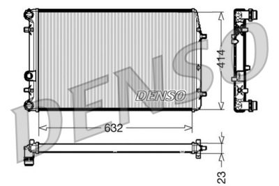 Radiator, engine cooling DENSO DRM27005