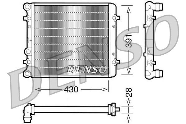 DENSO DRM32002 Radiator, engine cooling