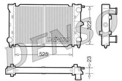 Radiator, engine cooling DENSO DRM32003