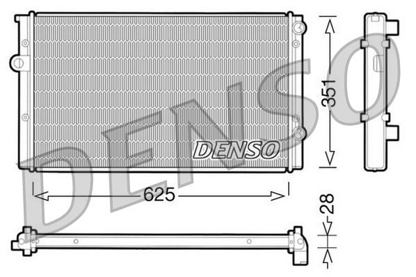 DENSO DRM32008 Radiator, engine cooling