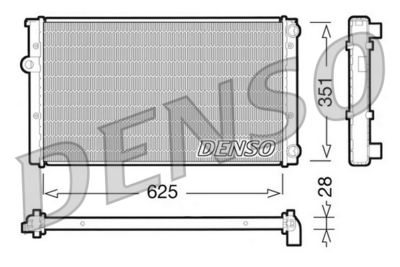 Radiator, engine cooling DENSO DRM32009