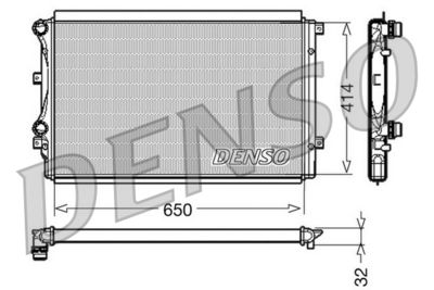 Radiator, engine cooling DENSO DRM32015