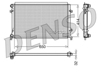 Radiator, engine cooling DENSO DRM32016