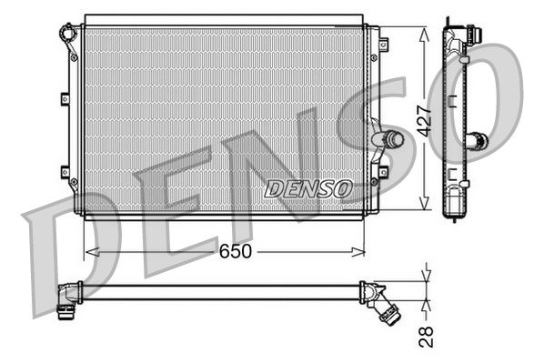 DENSO DRM32017 Radiator, engine cooling